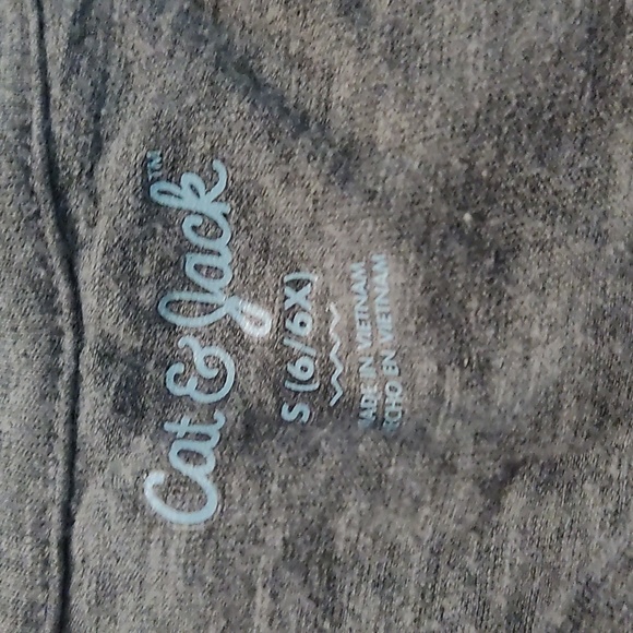 Cat & Jack Girls Long Sleeve Tee Gray with Gold Accents (Size Small 6/6X) - Picture 3 of 3